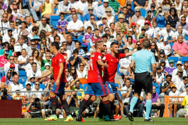 Imágenes del encuentro de la jornada 3 de LaLiga Santander disputado en el Santiago Bernabéu entre Real Madrid y el C.A. Osasuna que finalizó con victoria local.