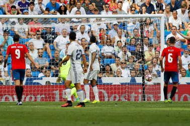 Imágenes del encuentro de la jornada 3 de LaLiga Santander disputado en el Santiago Bernabéu entre Real Madrid y el C.A. Osasuna que finalizó con victoria local.