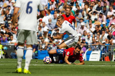 Imágenes del encuentro de la jornada 3 de LaLiga Santander disputado en el Santiago Bernabéu entre Real Madrid y el C.A. Osasuna que finalizó con victoria local.