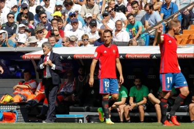 Imágenes del encuentro de la jornada 3 de LaLiga Santander disputado en el Santiago Bernabéu entre Real Madrid y el C.A. Osasuna que finalizó con victoria local.