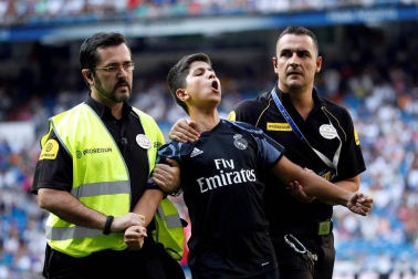 Imágenes del encuentro de la jornada 3 de LaLiga Santander disputado en el Santiago Bernabéu entre Real Madrid y el C.A. Osasuna que finalizó con victoria local.