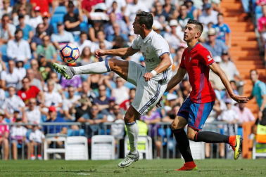 Imágenes del encuentro de la jornada 3 de LaLiga Santander disputado en el Santiago Bernabéu entre Real Madrid y el C.A. Osasuna que finalizó con victoria local.