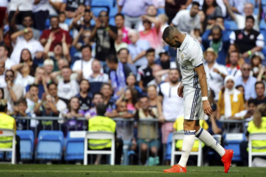 Imágenes del encuentro de la jornada 3 de LaLiga Santander disputado en el Santiago Bernabéu entre Real Madrid y el C.A. Osasuna que finalizó con victoria local.