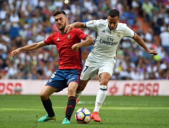 Imágenes del encuentro de la jornada 3 de LaLiga Santander disputado en el Santiago Bernabéu entre Real Madrid y el C.A. Osasuna que finalizó con victoria local.