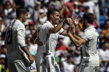 Imágenes del encuentro de la jornada 3 de LaLiga Santander disputado en el Santiago Bernabéu entre Real Madrid y el C.A. Osasuna.