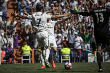Imágenes del encuentro de la jornada 3 de LaLiga Santander disputado en el Santiago Bernabéu entre Real Madrid y el C.A. Osasuna.