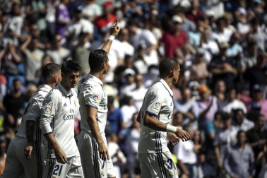 Imágenes del encuentro de la jornada 3 de LaLiga Santander disputado en el Santiago Bernabéu entre Real Madrid y el C.A. Osasuna.