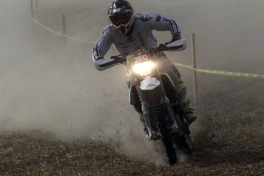 Prueba de motociclismo dentro de los Seis días de Enduro en Navarra.