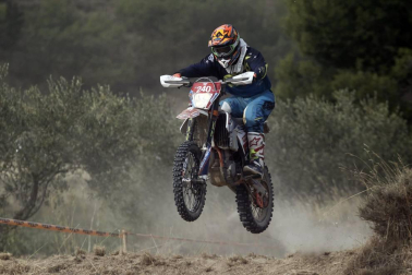Prueba de motociclismo dentro de los Seis días de Enduro en Navarra.