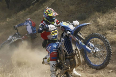 Prueba de motociclismo dentro de los Seis días de Enduro en Navarra.