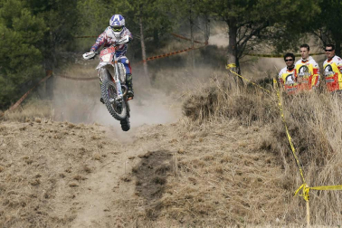 Prueba de motociclismo dentro de los Seis días de Enduro en Navarra.