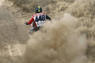 Prueba de motociclismo dentro de los Seis días de Enduro en Navarra.
