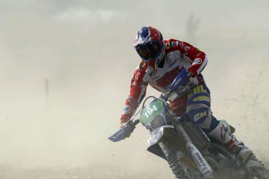 Prueba de motociclismo dentro de los Seis días de Enduro en Navarra.