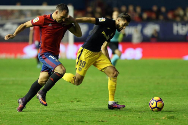Imágenes del partido disputado este domingo en El Sadar.