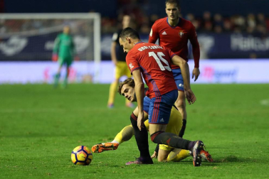 Imágenes del partido disputado este domingo en El Sadar.