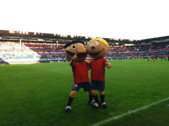 Imágenes del partido disputado este domingo en El Sadar.