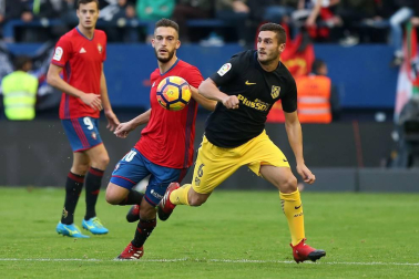 Imágenes del partido disputado este domingo en El Sadar.