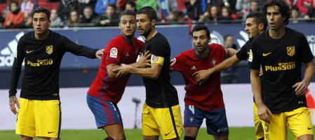 Imágenes del partido disputado en El Sadar entre Osasuna y Atlético de Madrid
