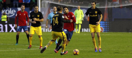 Imágenes del partido disputado en El Sadar entre Osasuna y Atlético de Madrid