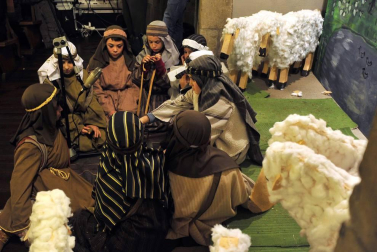 La iglesia de la localidad acogió el belén protagonizado por los niños del grupo de catequesis