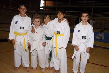El sábado 17 de diciembre la Federación Navarra de Taekwondo organizó, en el Pabellón Arrosadia, su Tradicional Festival Infantil Solidario. Los nuevos alumnos de este deporte (de 5 a 13 años) mostraron sus conocimientos a familiares y amigos, además de colaborar con el Banco de Alimentos de Navarra. Con una grada que mostraba un magnífico aspecto, en torno a 800 personas disfrutaron con las evoluciones de más de 200 niños pertenecientes a los clubes Ardoi, Berrioplano, Mendialdea, Gares, Rochapea, Bargagain, Ave maría, Amaya, Menditxiki, Tenis Pamplona y Hwarang.