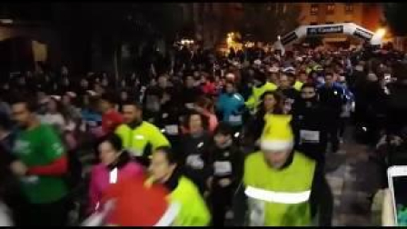 Salida de la san Silvestre de Tudela 2016