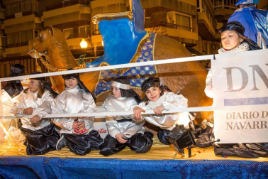 Melchor, Gaspar y Baltasar han llenado de ilusión las calles de Tudela