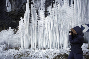 Las localidades navarras alcanzaron los 11 grados bajo cero el pasado jueves.