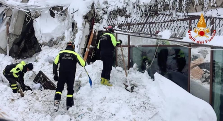 Tragedia en el hotel de Los Abruzzosen los Apeninos