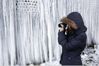 Las localidades navarras alcanzaron los 11 grados bajo cero el pasado jueves.