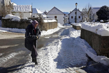 Las localidades navarras alcanzaron los 11 grados bajo cero el pasado jueves.