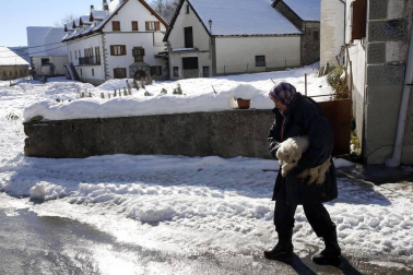 Las localidades navarras alcanzaron los 11 grados bajo cero el pasado jueves.