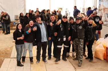 Concentración de aficionados a las motos en Ribaforada. I invernal motera