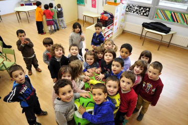 Escolares del colegio de Funes.