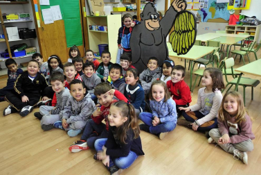 Escolares del colegio de Funes.