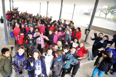 Escolares del colegio de Funes.