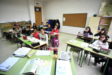 Escolares del colegio de Funes.