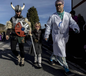 Imágenes de los carnavales en Santesteban