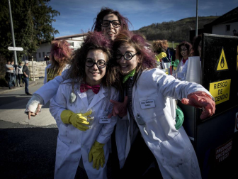 Imágenes de los carnavales en Santesteban