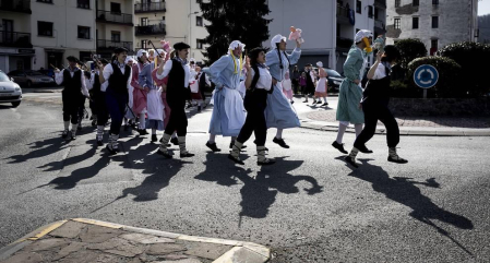 Imágenes de carnaval en Bera.