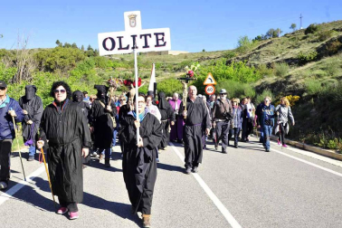 Imágenes de la romería a Ujué de Figarol, Olite, Mélida y Carcastillo.