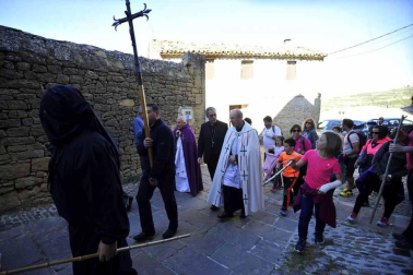 Imágenes de la romería a Ujué de Figarol, Olite, Mélida y Carcastillo.