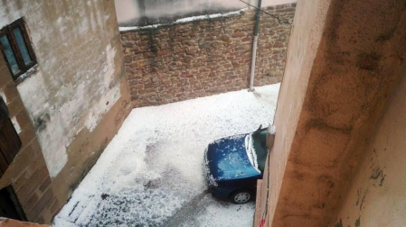 Imágenes enviadas por nuestros lectores de las granizadas del miércoles 10 de mayo.