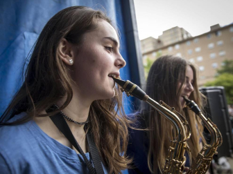 Barañáin se viste con sonidos en el Día de las escuelas de música de Navarra