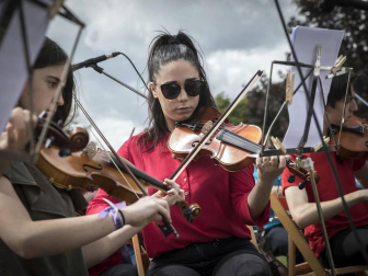 Barañáin se viste con sonidos en el Día de las escuelas de música de Navarra