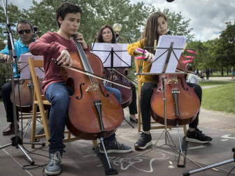 Barañáin se viste con sonidos en el Día de las escuelas de música de Navarra