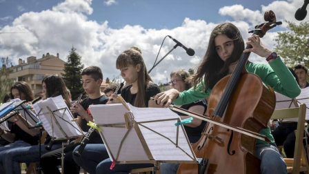 Barañáin se viste con sonidos en el Día de las escuelas de música de Navarra
