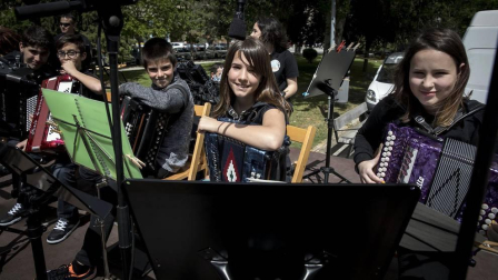 Barañáin se viste con sonidos en el Día de las escuelas de música de Navarra