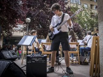 Barañáin se viste con sonidos en el Día de las escuelas de música de Navarra