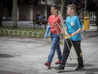 Barañáin se viste con sonidos en el Día de las escuelas de música de Navarra